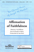 Affirmation of Faithfulness SATB choral sheet music cover